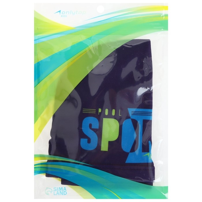 Шапочка для плавания детская ONLYTOP POOL SPORT, тканевая, обхват 46-52 см Шапочка для плавания детская ONLYTOP POOL SPORT, тканевая, обхват 46-52 см