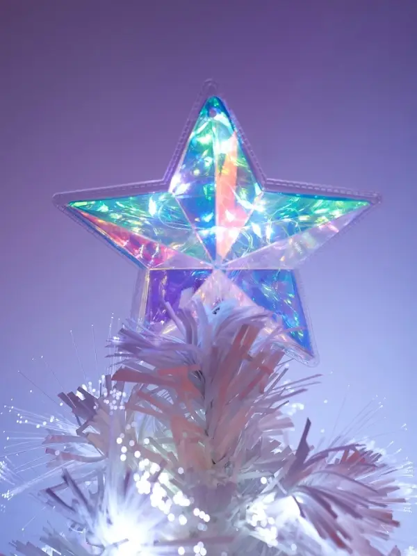 Ёлка фиброоптическая «Белоснежная» 90 см, d нижнего яруса 45 см, 8 веток, 8 режимов Ёлка фиброоптическая «Белоснежная» 90 см, d нижнего яруса 45 см, 8 веток, 8 режимов