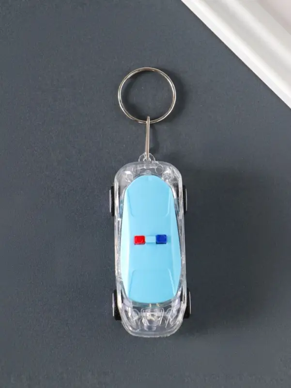 Брелок световой на кольце "Полицейский автомобиль" мигает МИКС иннерционный 7х3х1,5 см