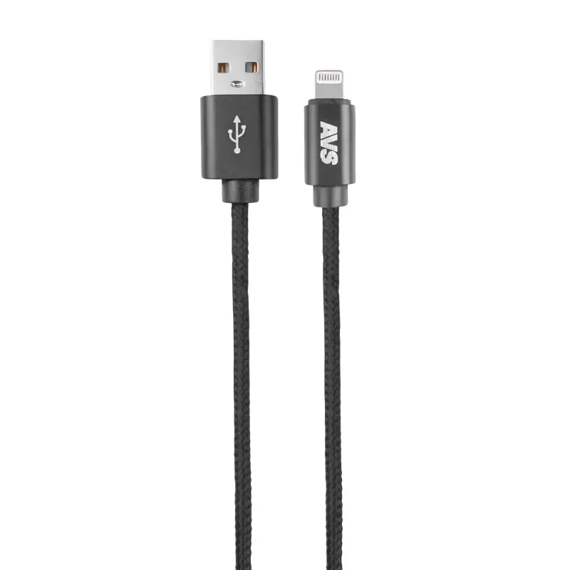 Кабель AVS IP-X1 USB/Lightning, 12 Вт, 1 м (A07045S)