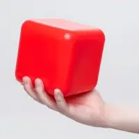 Кубики детские, пластиковые, цветные, 6 штук, 12 х 12 см
