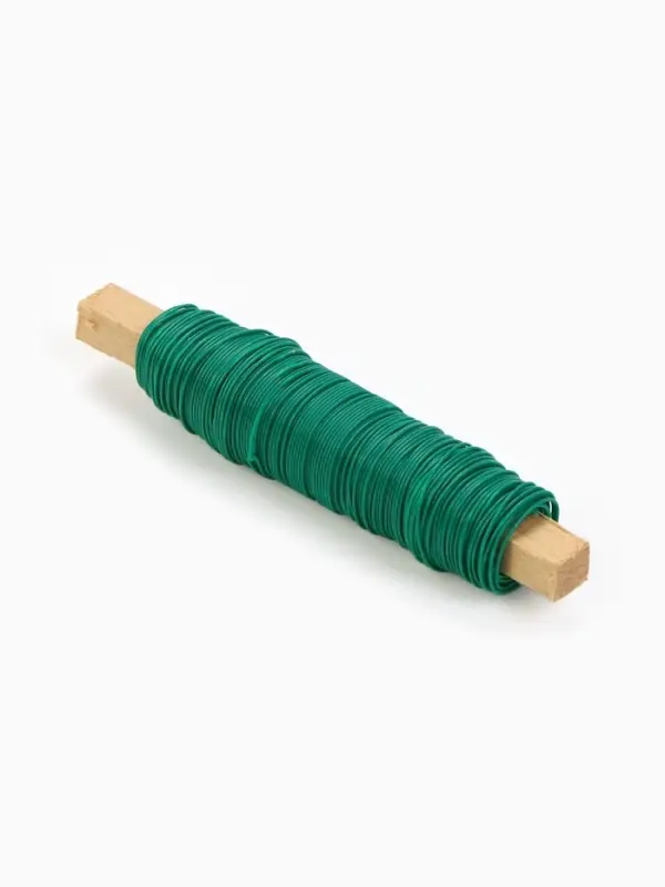 Проволока для подвязки растений, 50 м, металл, зелёная, Greengo