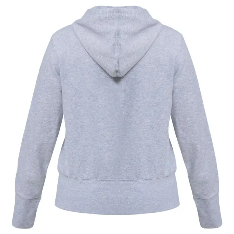 Толстовка женская Hooded Full Zip серый меланж, размер XS