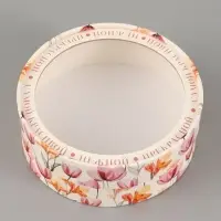 Коробка подарочная с окном &laquo;Ты прекрасна&raquo;, 16&times;16&times;5 см, круглая