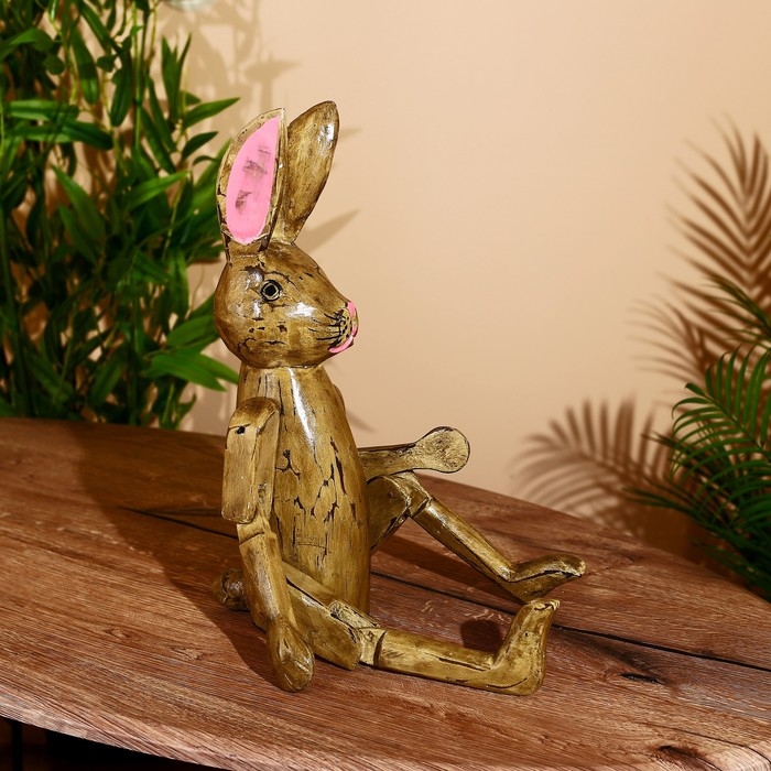 Сувенир Сувенир "Заяц" висячие лапки, дерево 60 см