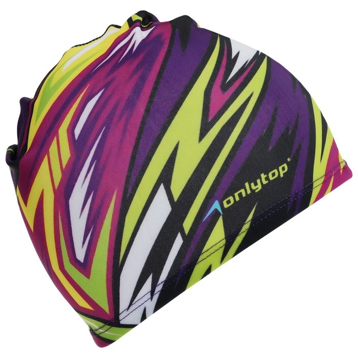 Шапочка для плавания детская ONLYTOP Action, тканевая, обхват 46-52 см Шапочка для плавания детская ONLYTOP Action, тканевая, обхват 46-52 см