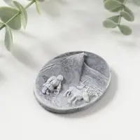 Магнит "У чума" (барельеф), 6,5см