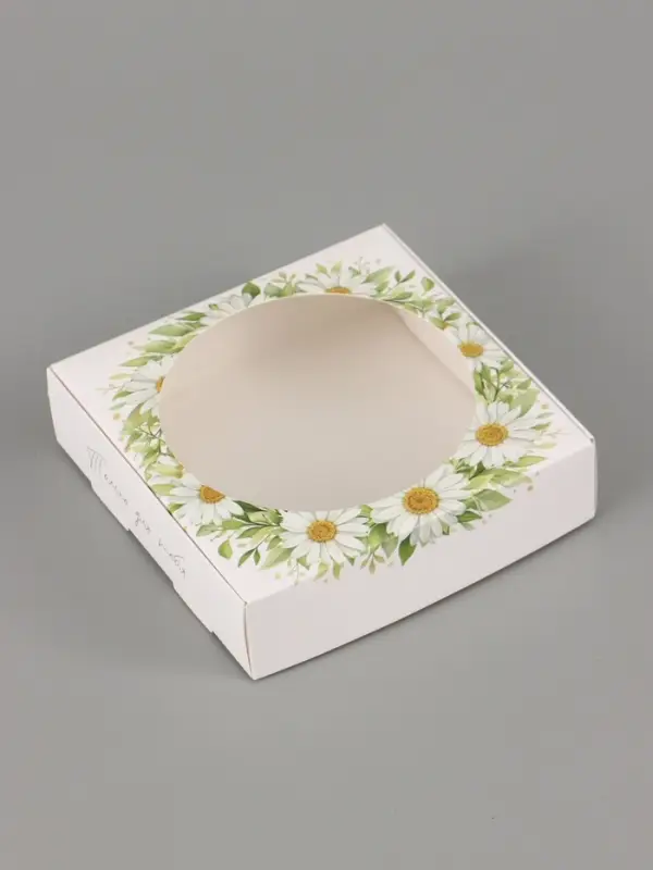 Коробка подарочная самосборная с окном &laquo;Только для тебя&raquo;, 11.5&times;11.5&times;3 см