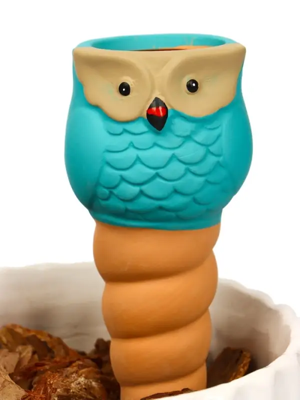 Автополив для комнатных растений &laquo;Совушка&raquo;, 16&times;6 см, керамика, набор 4 шт., МИКС