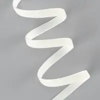 Лента бархатная, 6 мм, 18&plusmn;1 м, молочная №04