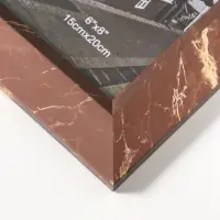 Фоторамка пластик 15х20 см "Гедеон" шоколад с золотом 26х21х2 см