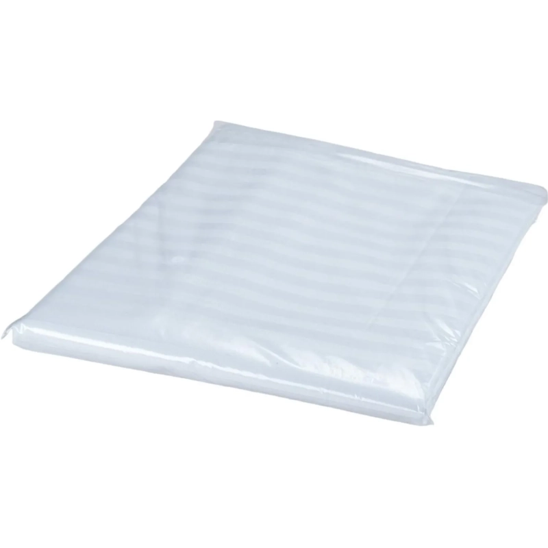 Простыня 1,5сп (150х220см) Страйп-сатин,1х1, 140гр/м2,белый