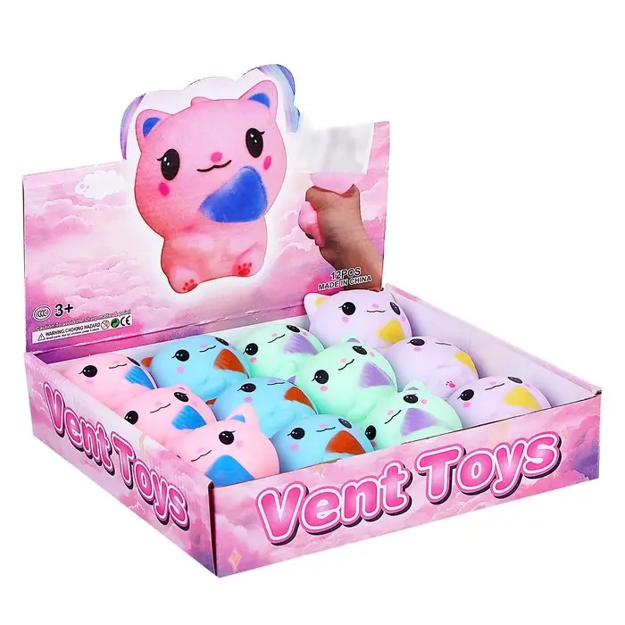 Мялка с пастой «Котёнок», цвета МИКС Мялка с пастой «Котёнок», цвета МИКС