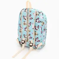 Рюкзак школьный &laquo;Собаки&raquo;, с пеналом, 29&times;12&times;41 см, голубой