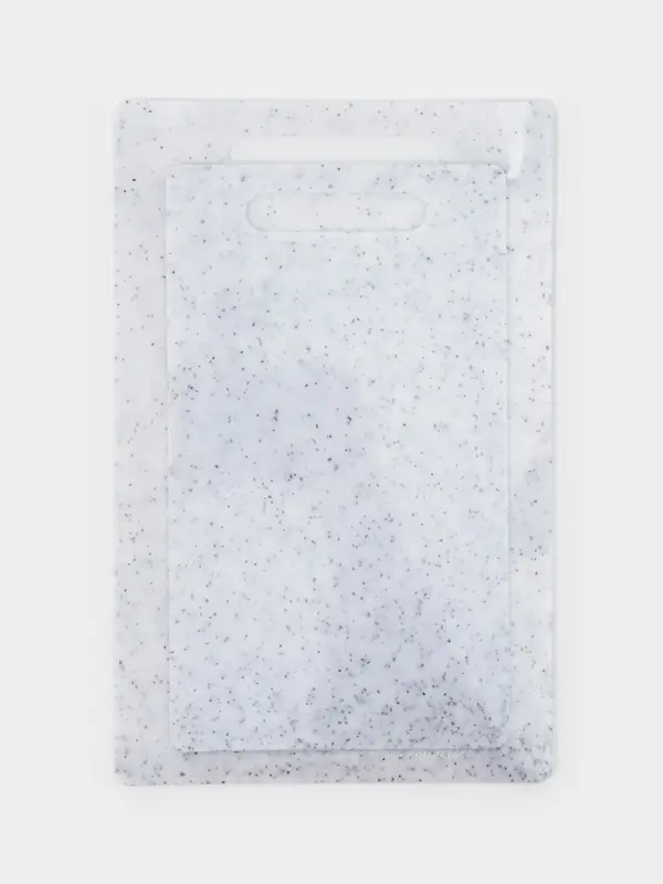 Доски разделочные, набор 2 шт., 24×14 см, 28×18 см, пластик, прозрачный