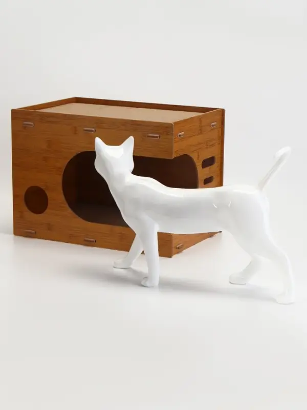 Когтеточка-лежанка "Пижон" из гофрокартона с кошачьей мятой "Таунхаус", 44 х 33 х 32 см