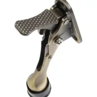 Фиксатор дверной LOCKLAND “козья ножка”, с автоподъемом, цвет бронза