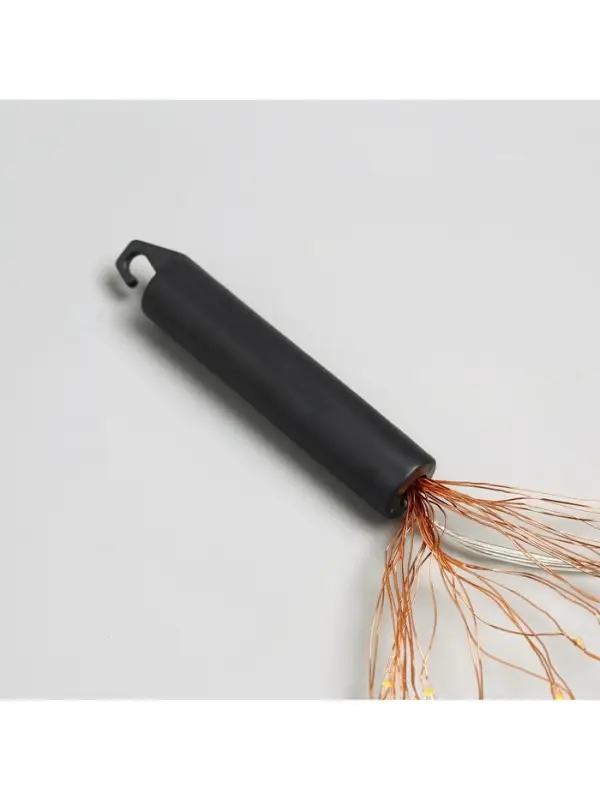 Гирлянда &laquo;Конский хвост&raquo; 20 нитей по 2 м, IP20, медная нить, 400 LED, свечение тёплое белое, 12 В