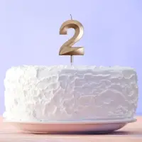 Свеча для торта, цифра &laquo;2&raquo;, 11.5&times;2.3 см