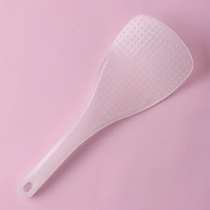 Ложка для мультиварки Доляна, 19 см, антиналипающее покрытие, прозрачный Ложка для мультиварки Доляна, 19 см, антиналипающее покрытие, прозрачный