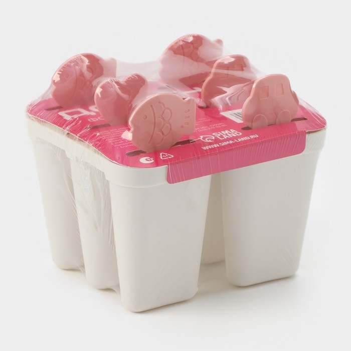 Форма для мороженого Доляна «Нега», 6 ячеек, цвет МИКС Форма для мороженого Доляна «Нега», 6 ячеек, цвет МИКС