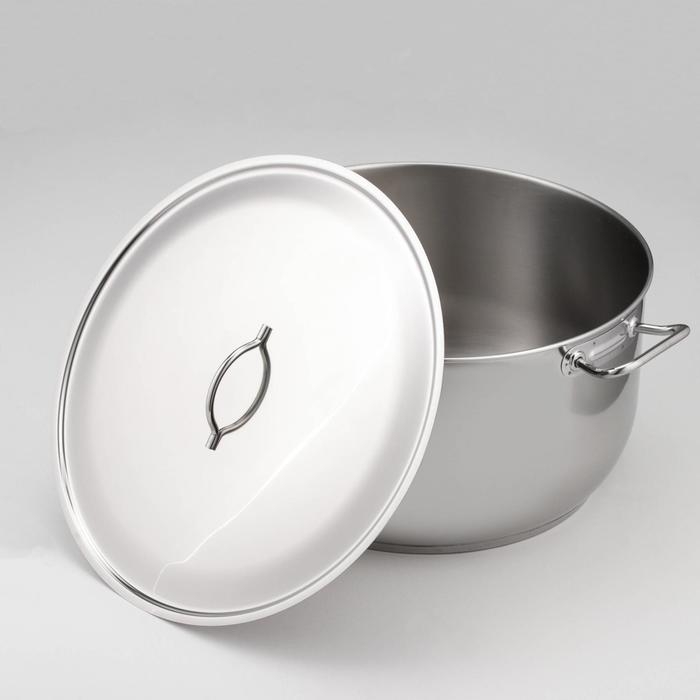 Кастрюля цельнотянутая «Профи», 35 л, d=45 см, капсульное дно, индукция Кастрюля цельнотянутая «Профи», 35 л, d=45 см, капсульное дно, индукция