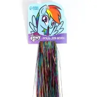 Прядь для волос блестящая, 40 см "Радуга Деш", My Little Pony