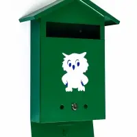 Ящик почтовый с замком, вертикальный "Филин", зеленый