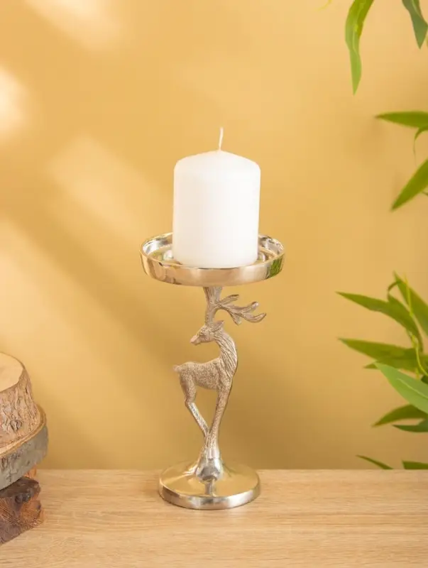 Подсвечник Подсвечник "Зимняя сказка" 10х10х17,5 см, алюминий, серебряный