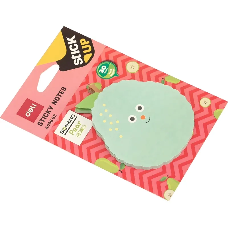 Стикеры с клеевым краем Deli 76х76 мм,30 листов,цвет и форма в асс-те&nbsp;