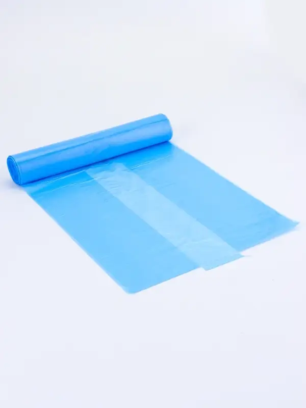 Мешки для мусора 35 л, ПНД толщина 20 мкм, 30 шт в рулоне, цвет синий