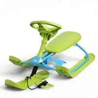 Снегокат, лимонный, голубой, ТСП/ГЛ Nika Kids Снегокат, лимонный, голубой, ТСП/ГЛ Nika Kids