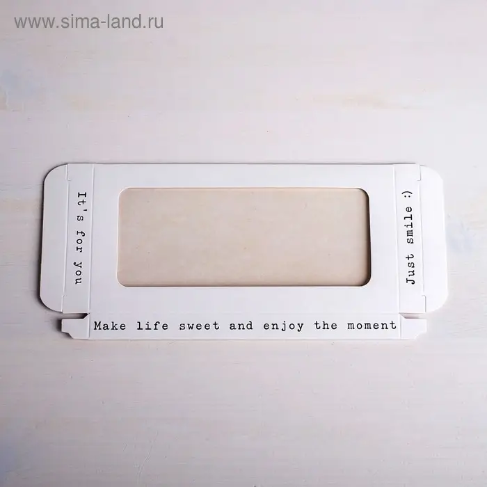 Коробка для шоколада, кондитерская упаковка «Just smile», с окном, 17.3 х 8.8 х 1.5 см Коробка для шоколада, кондитерская упаковка «Just smile», с окном, 17.3 х 8.8 х 1.5 см