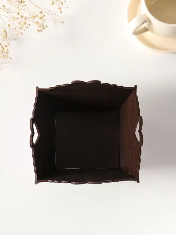 Конфетница квадратная или подставка под пасхальный кулич №1. 10х13х13,5 см