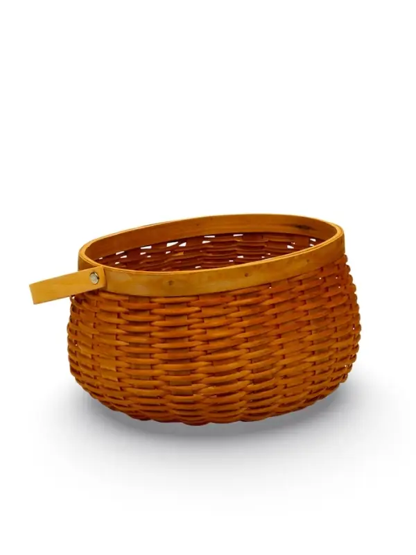 Корзина плетёная для хранения Wif, с ручкой, лоза, коричневая, набор 3 шт.