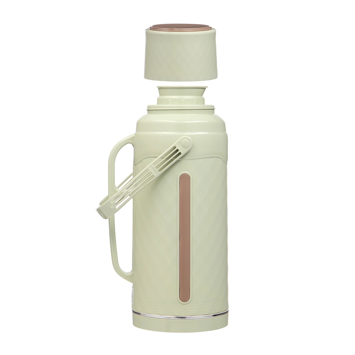 Термос 3.2 л, со стеклянной колбой, сохраняет тепло 36 ч , зелёные