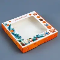 Подарочная коробка сборная с окном «Исполения желаний», 19×19×3 см