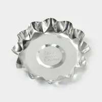 Форма для выпечки печенья, d=9.6 см, h=2 см, жесть, серебристая