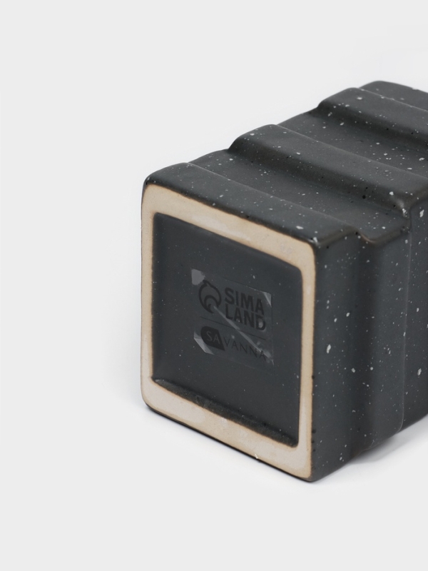 Набор для ванной "Геометрия" 2 предмета (дозатор для мыла, стакан)