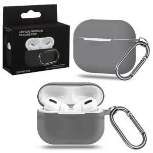 Чехол для AirPods Pro с карабином №13 Gray