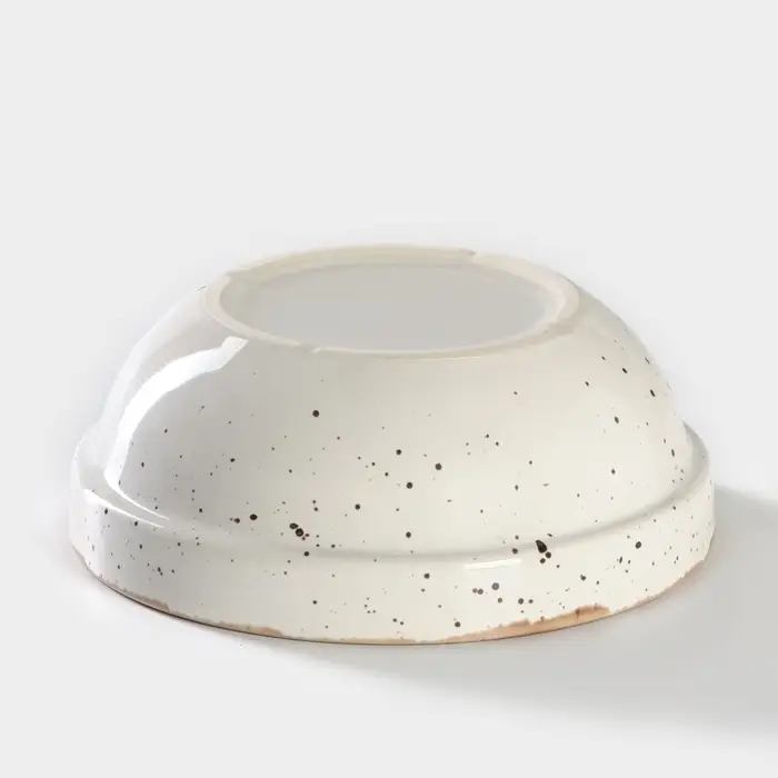 Тарелка глубокая Хорекс Punto bianca, 600 мл, d=15.5 см, фарфор, белая