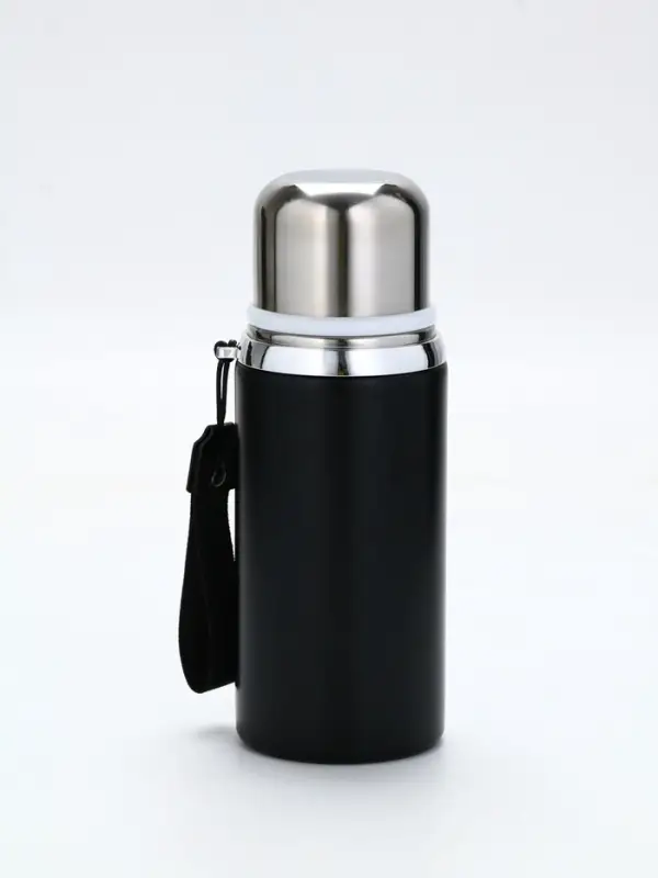 Термос Термос "Calm and happy", чёрный, 600мл