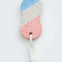 Пемза для педикюра «Бесконечность», с подвесом, 9.5×4.5 см, в коробке, разноцветная