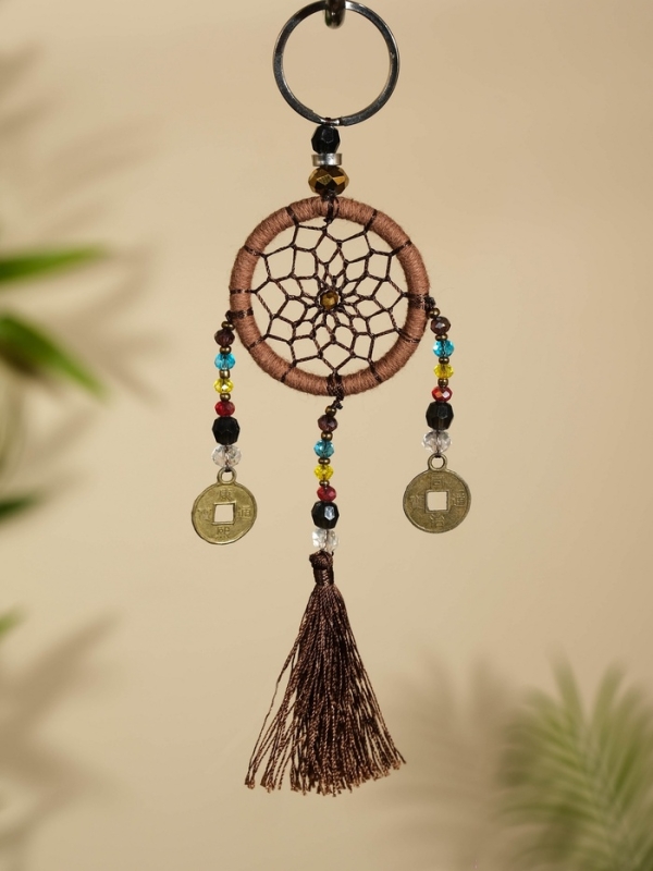 Брелок Брелок "Ловец снов" 4х15 см. коричневый
