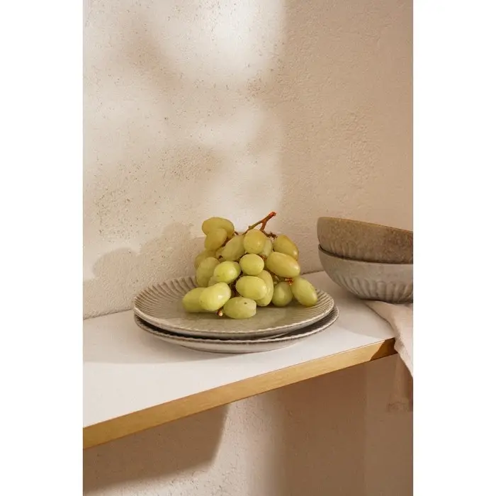 Тарелки SL Home &laquo;Монти&raquo;, d=27 см, набор 2 шт., фарфор, серые