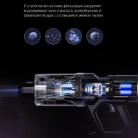 Вертикальный пылесос HYV-S7970 470мл 500Вт серый