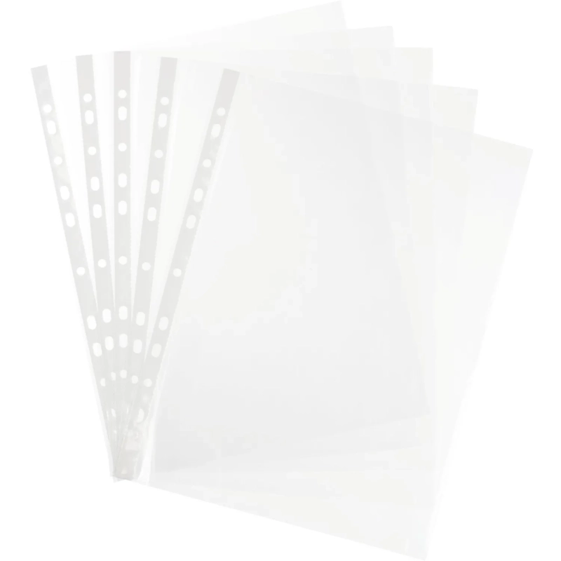 Файл-вкладыш А4 25 мкм, Выбор есть, гладкие, с перф, 100шт./уп