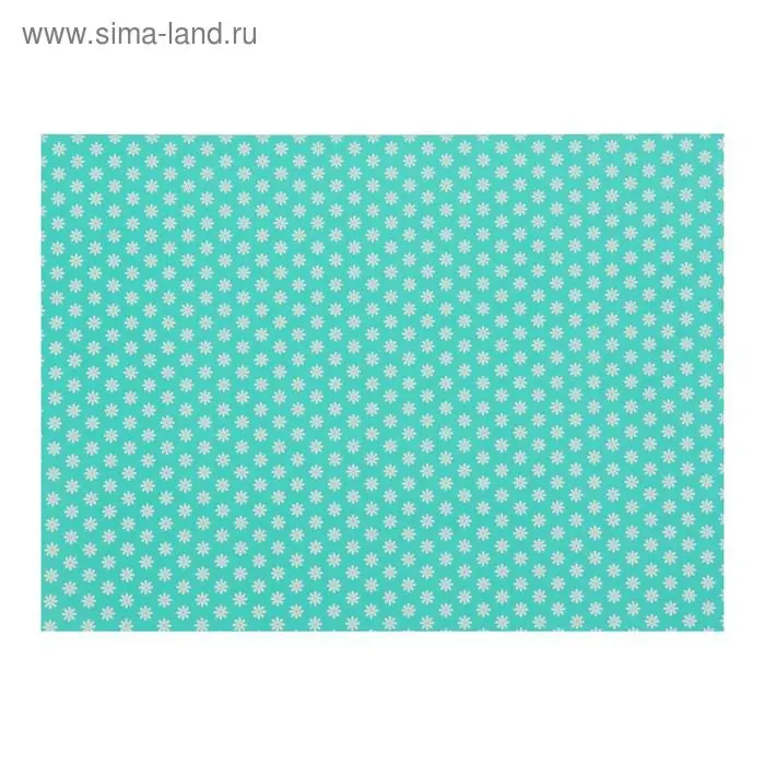 Картон цветной двусторонний А4, 6 листов, 6 цветов  Картон цветной двусторонний А4, 6 листов, 6 цветов "Ромашки", 200 г/м², с рисунком