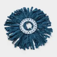 Насадка для швабры с отжимом - центрифугой &laquo;Замша&raquo;, кольцо 16 см, синяя