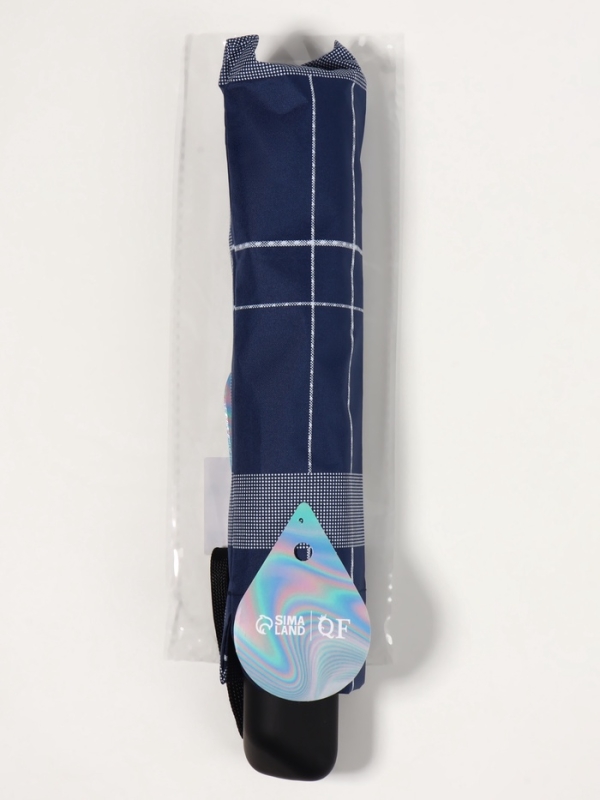 Зонт механический «Клетка», эпонж, 4 сложения, 10 спиц, R = 54/60 см, D = 120 см, цвет МИКС Зонт механический «Клетка», эпонж, 4 сложения, 10 спиц, R = 54/60 см, D = 120 см, цвет МИКС